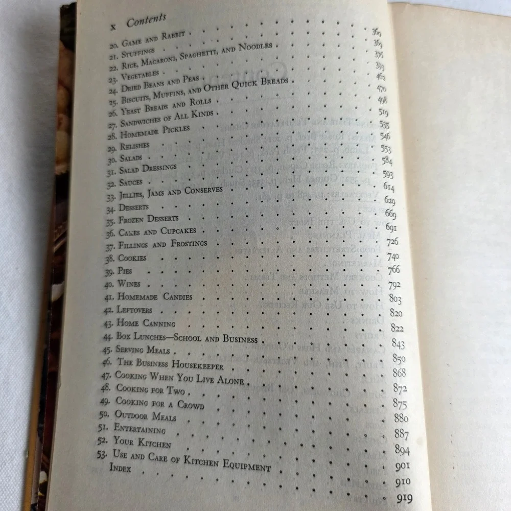 Vintage 1944 The Good Housekeeping Cook Book Hardcover Plaid Rinehart